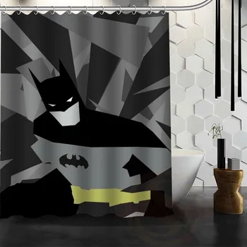 

Best Nice Custom Batman Shower Curtain Bath Curtain Waterproof Fabric Bathroom MORE SIZE WJY&19
