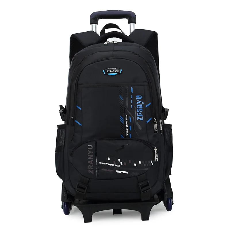 

BeaSumore High-capacity Student Shoulder Backpack Rolling Luggage Children Trolley Suitcases Wheel Cabin Travel Bag School Bag