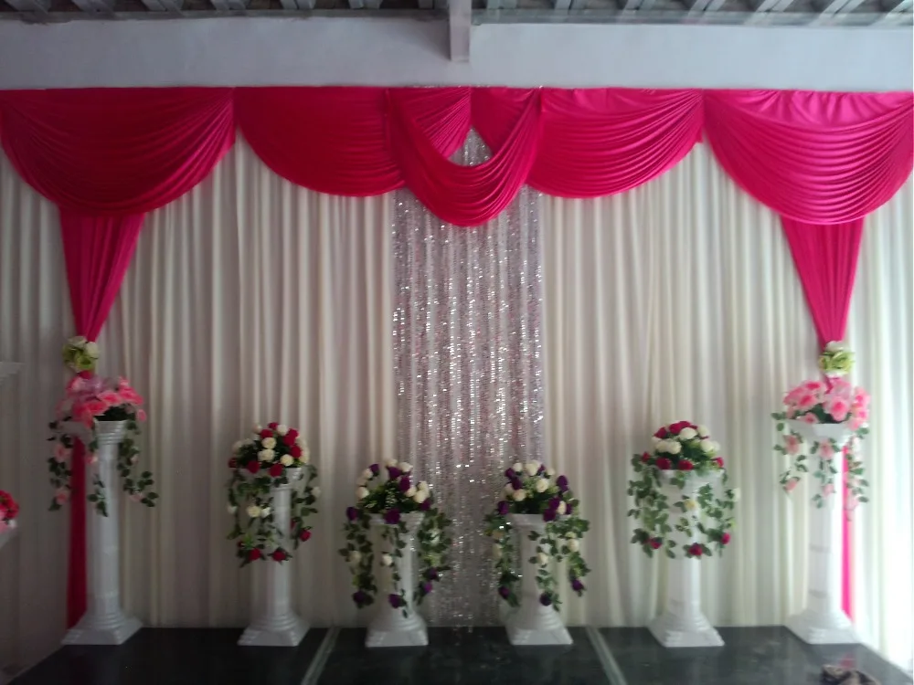 NEW Designed font b Wedding b font font b Backdrops b font with luxurious Rose carmine