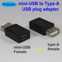 PCTONIC mini-USB Женский к USB type-A Женский конвертер USB-FA к mini-5pin USB кабель Соединительный удлинитель