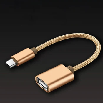 

100pcs Type-C To USB 2.0 For OTG Adapter Type C Data Cable Connector For Computer PC For smart phone