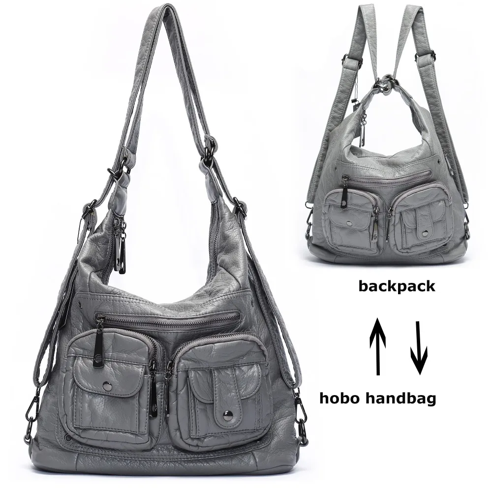 

Design Soft Pu Leather Shoulder Bag for Women Large Capaicty Laides Hobos Purse Girls Crossbody Messenger Bags