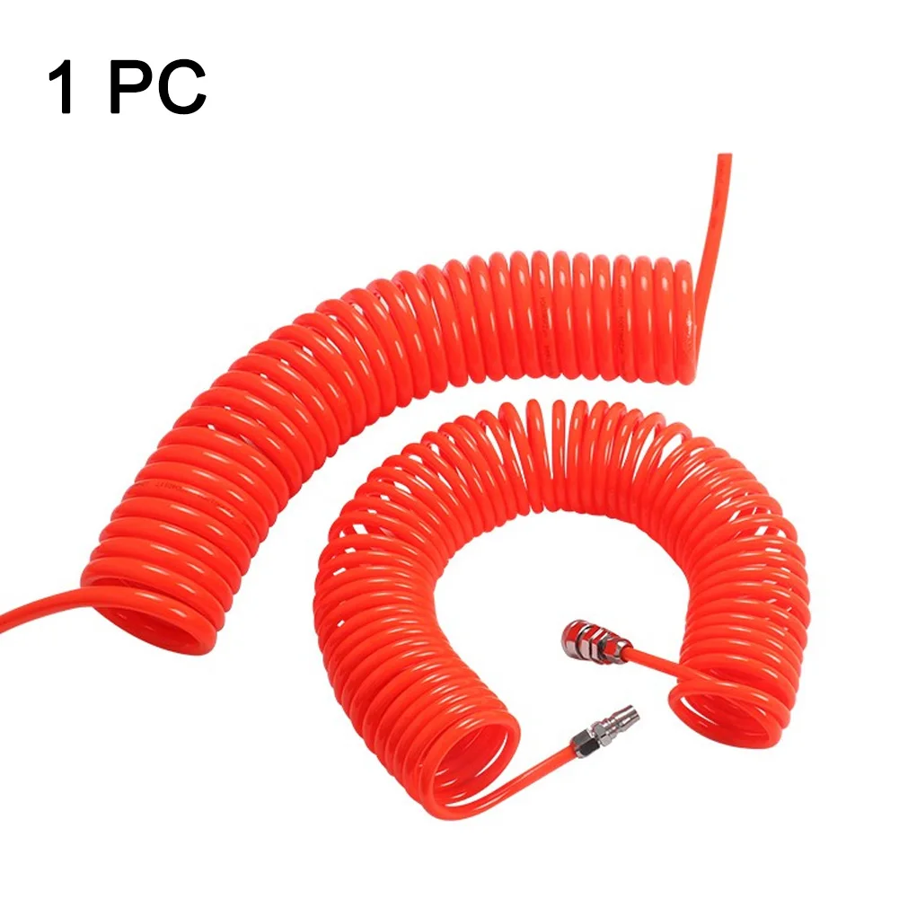 5x8 мм Автомобильный воздуховод шланг спиральный быстрый разъем высокой интенсивности линия инструмент PU пружинная трубка фитинг воздушный компрессор прочный