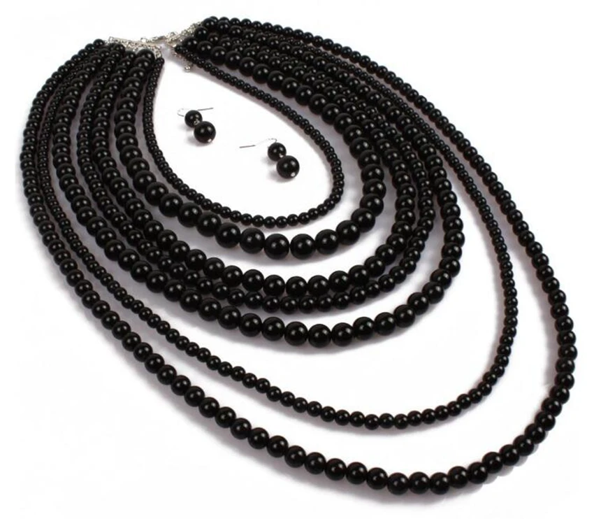 statement necklace earrings set (11)