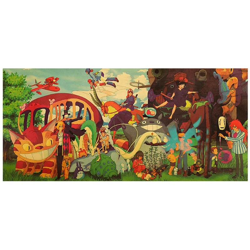 

2019 Delivery Service Animation Kraft Paper Poster Decoration Painting Wall Stickers 70*34cm