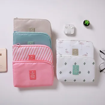 

Travel Bag Lady Toiletries Handbag Make Up Organizer Zipper Cosmetic Storage Bag Stuff Digital USB Cable Charger Earphone 60XX