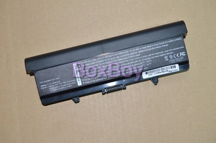 6600mah Аккумулятор для ноутбука DELL Inspiron 1525 1526 1545 1546 Vostro 500 WK380 WK381 WP193 X284G XR682 XR693 XR694