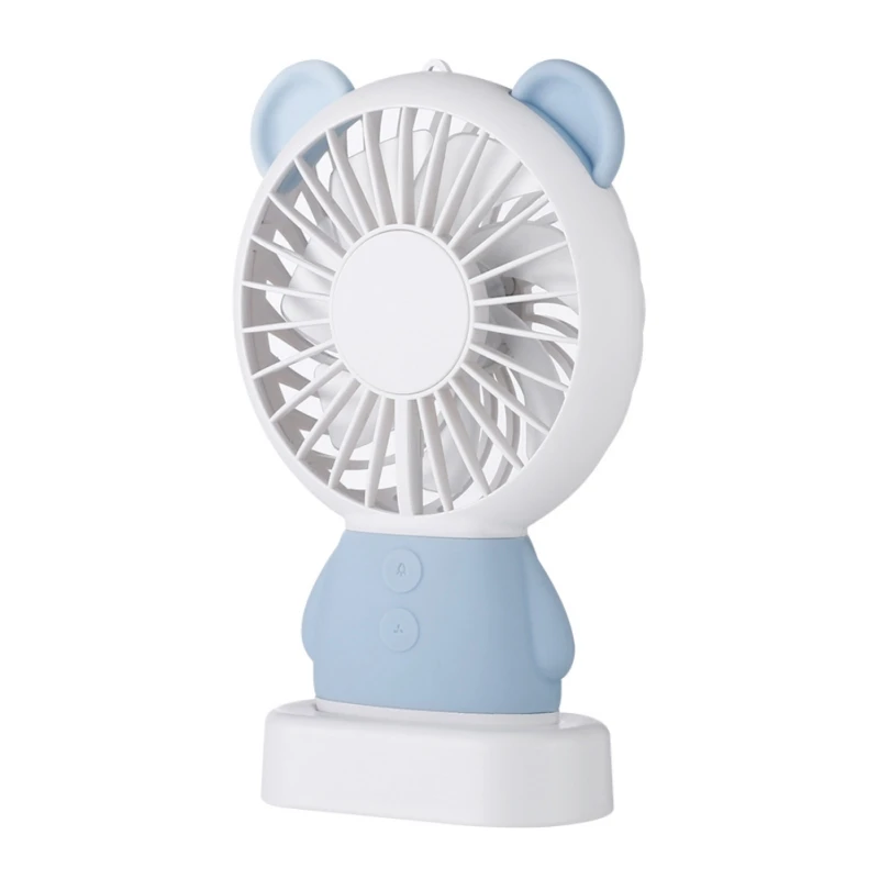 blue Изысканный Кролик Мини Корея медведь usb ночь# вентилятор цвета производителей шесть моделей ручной фонарь Dharma explosion - Испускаемый цвет: blue