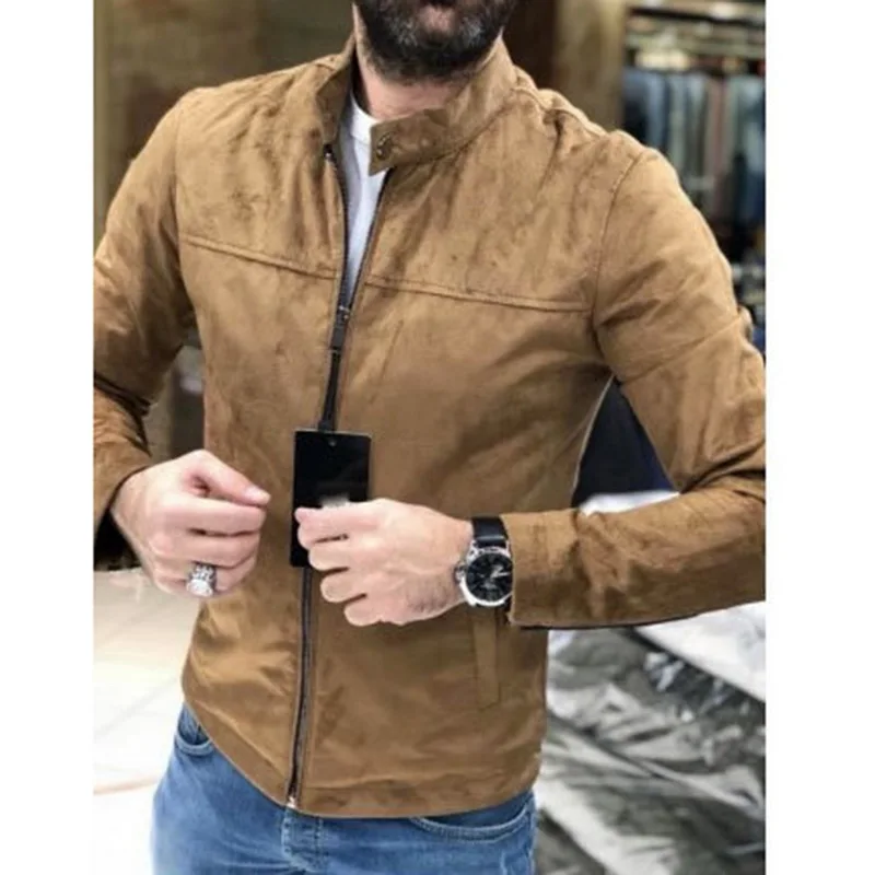 

CYSINCOS Men's coat Spring and autumn 2019 new Korean version hundred breathable on clothes trend slimming sports jacket thin