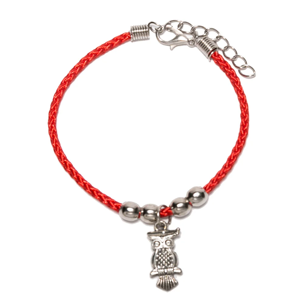LINDAJOUX Lucky Red Thread амулет в форме руки бусины ChString цепи браслеты для женщин с растягивающейся веревкой браслет - Окраска металла: 14