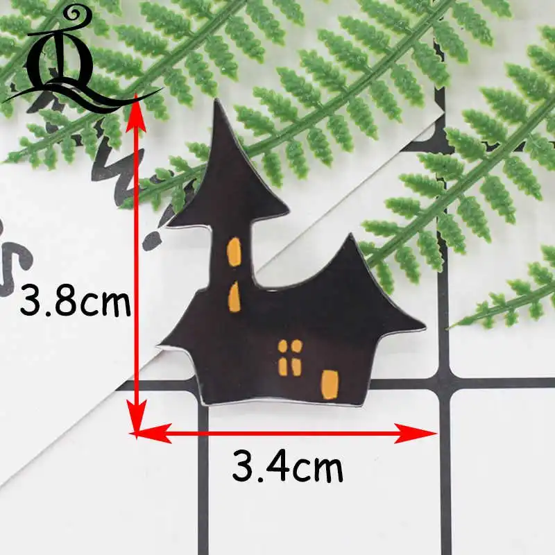 Микс Горячая 1 шт Хэллоуин черная брошка мультфильм значки на рюкзаке акриловые значки мультфильм значки для одежды украшения значок Z14