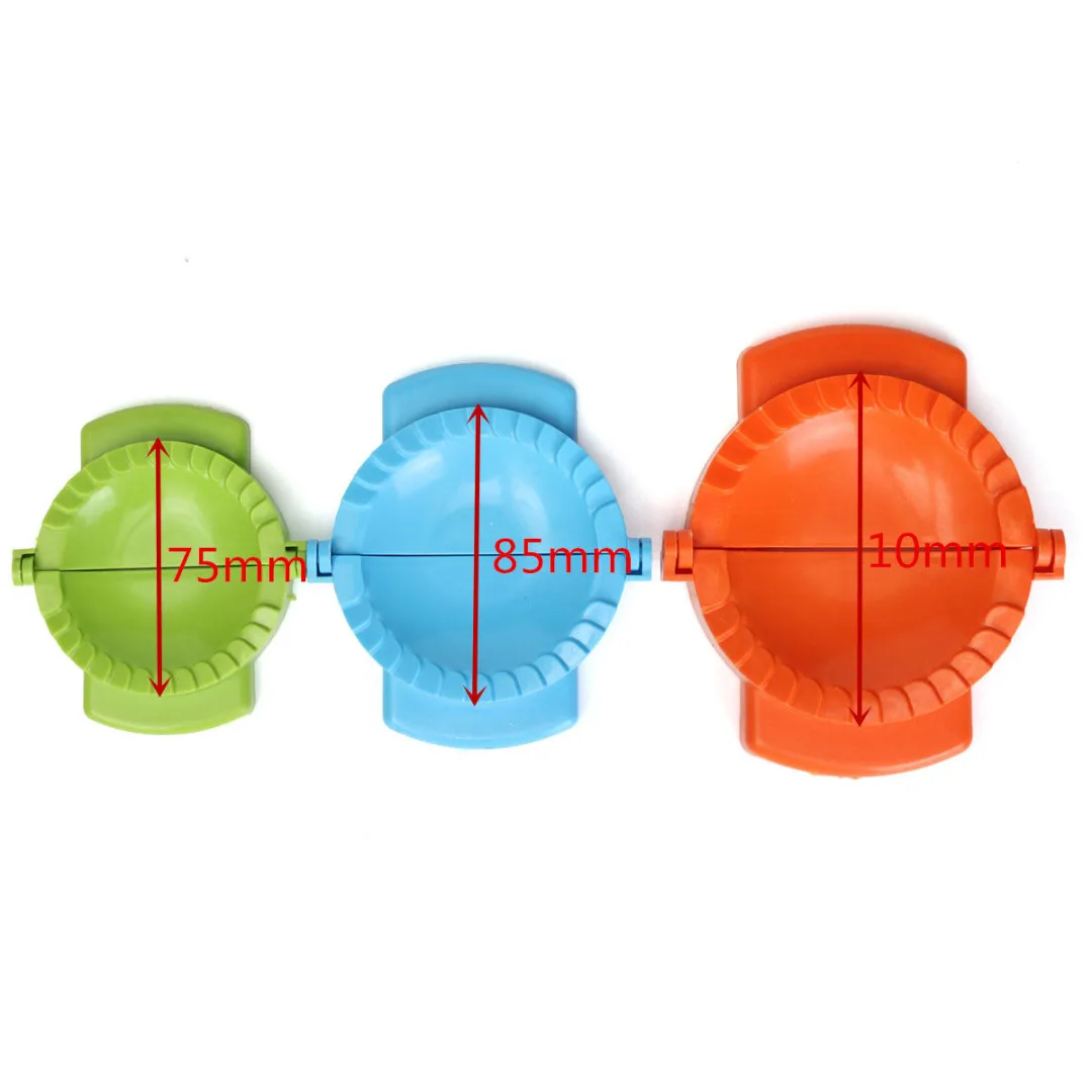 3Pcs Colorful Dumpling Mold Empanada Meat Dough Press Molds Maker DIY Kitchen Baking Tool New