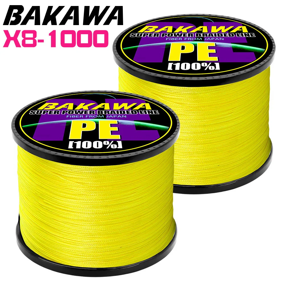 Товары для рыбалки BAKAWA рыболовная леска 1000 м 8strand Карп PE Multifilamento Плетеный