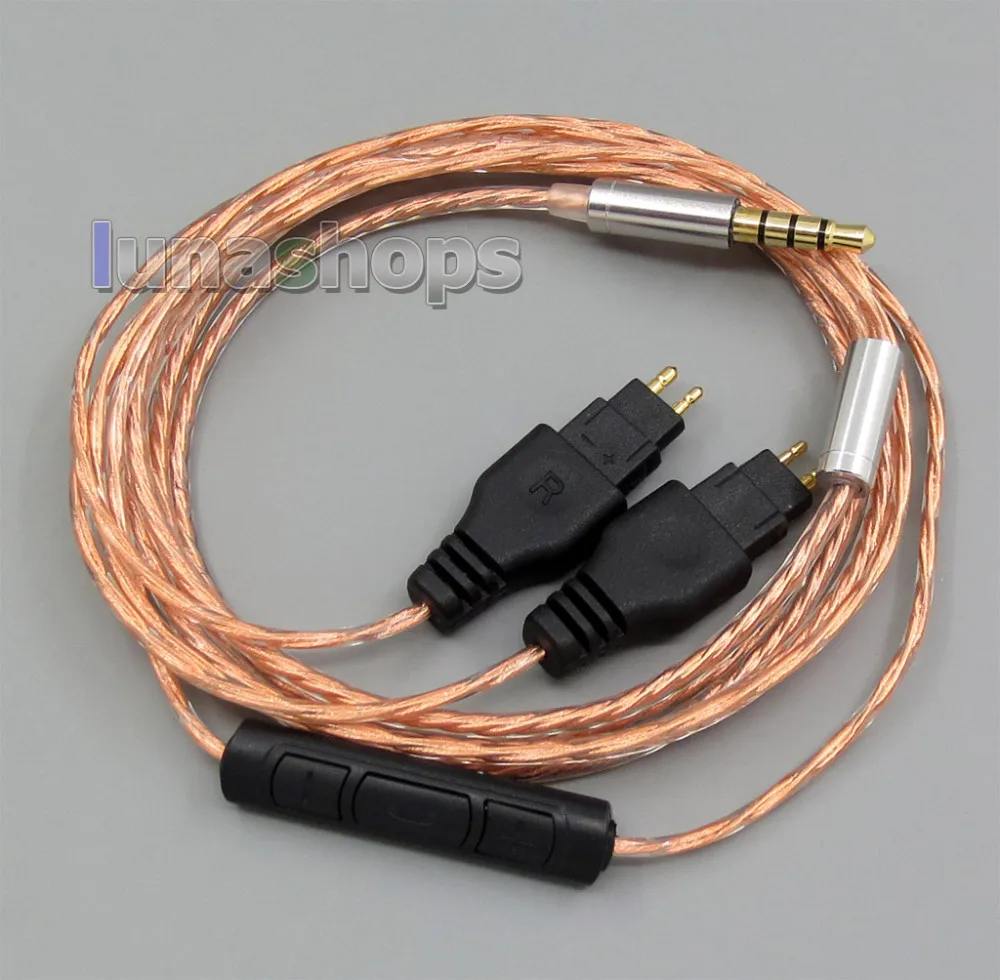 LN005543 With Mic Remote Copper Shielding Headphone Cable For