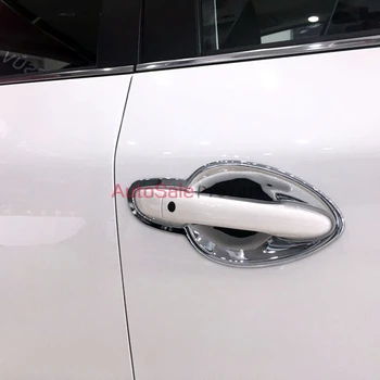 

ABS Chrome Outer Door Handles Bowls Cover Decor Trim Sticker ABS Chrome 8pcs For Mazda CX-5 CX5 2018