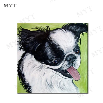 

MYT Free Shipping Little Hyena 100% Hand painted Oil Painting Decorative Picture Living Room Home Decor Picture Unframed