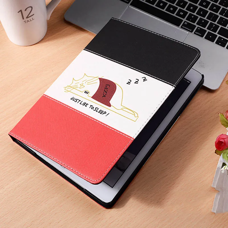 

Cartoon Cat Case For iPad Mini 4 7.9 inch Folio Stand Smart Cover Auto Wake Up/Sleep For Apple iPad Mini 4 protective Cases