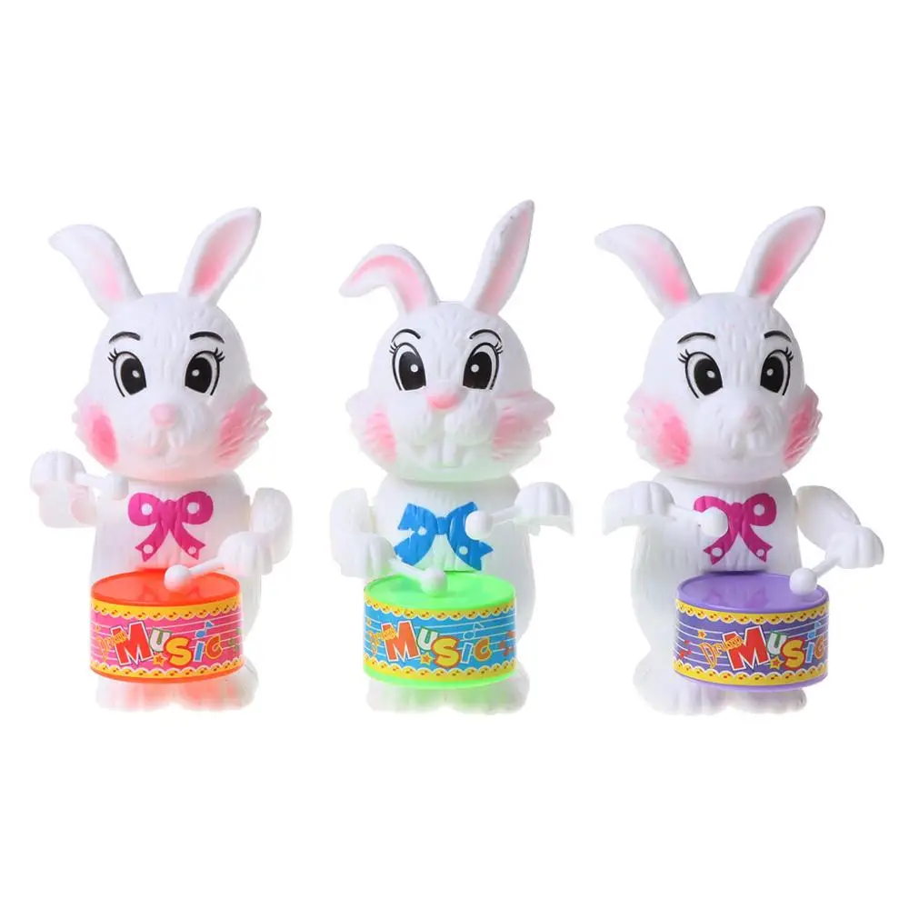 

Rabbit Drumming Toy Wind-Up Clockwork Educational Toy Gift For Kid