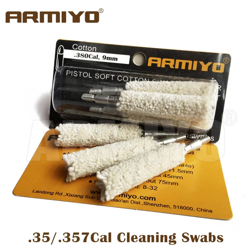 Armiyo Cotton .38Cal .35 / .357 Cal Hunting Pistol Rifle Barrel Cleaner