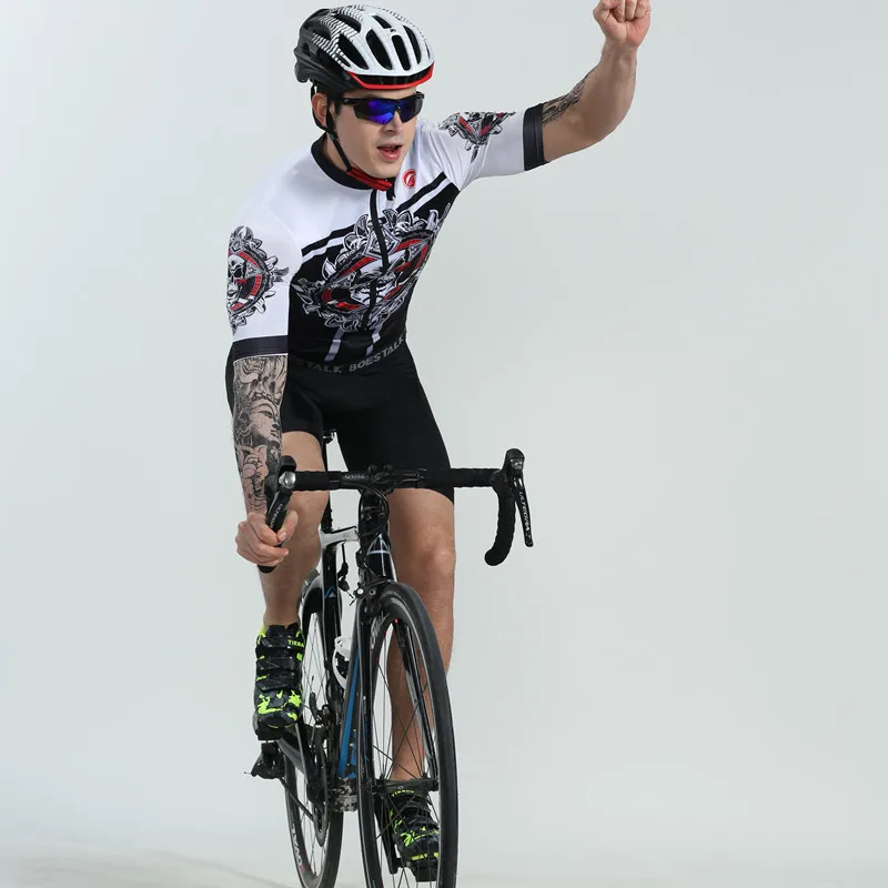 

Boestalk men short sleeve jersey UCI bike cycling set 2019 summer quick dry tights equipment outdoor team uniform custom