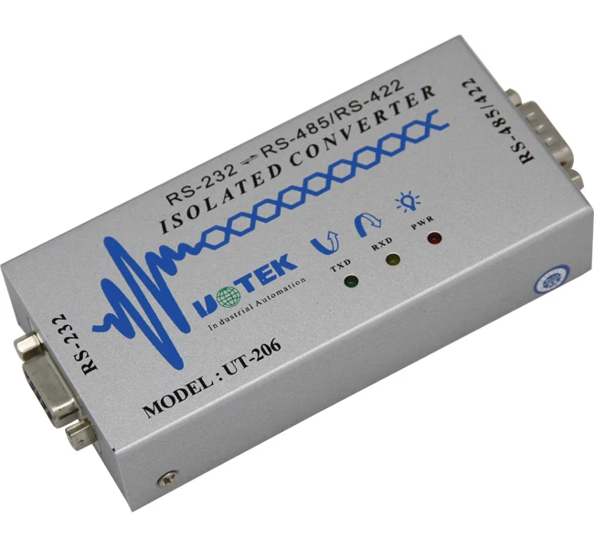 

UT-206 high performance RS-232 to RS-485/RS422 photoelectric isolation converter