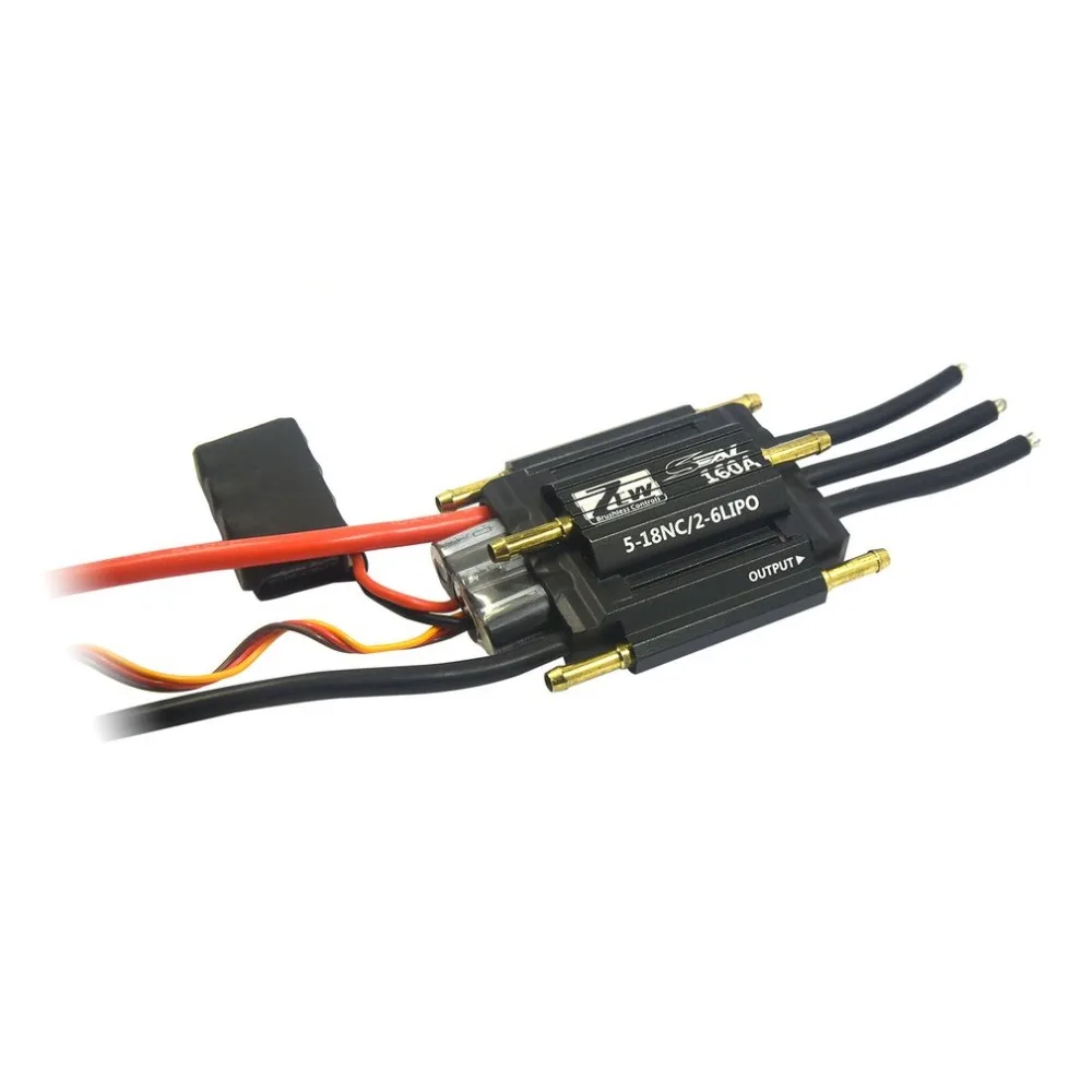

ZTW 160A 2-6S Lipo 5-18 NC 5.5V/3A Seal-Series Brushless ESC Electronic Speed Controller for RC Boat