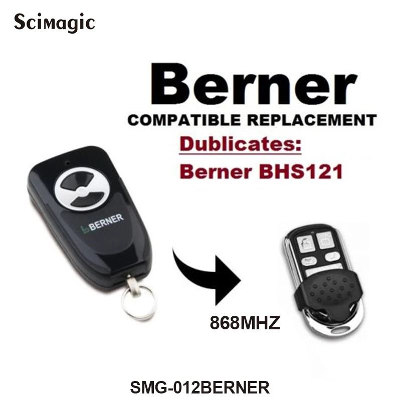 BERNER BHS211, BHS221 пульт дистанционного управления гаражной дверью 868,3 дубликатор