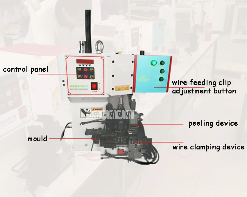 KAR-208 автоматический терминал обжимной станок многожильный провод обдирочная зачистная машина автоматическая установка для обжима проводов 110 В/220 В