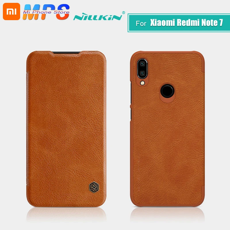 Чехол Redmi Note 7 6 3 дюймов NILLKIN винтажный Qin флип-чехол бумажник из кожи ПУ и ПК задняя