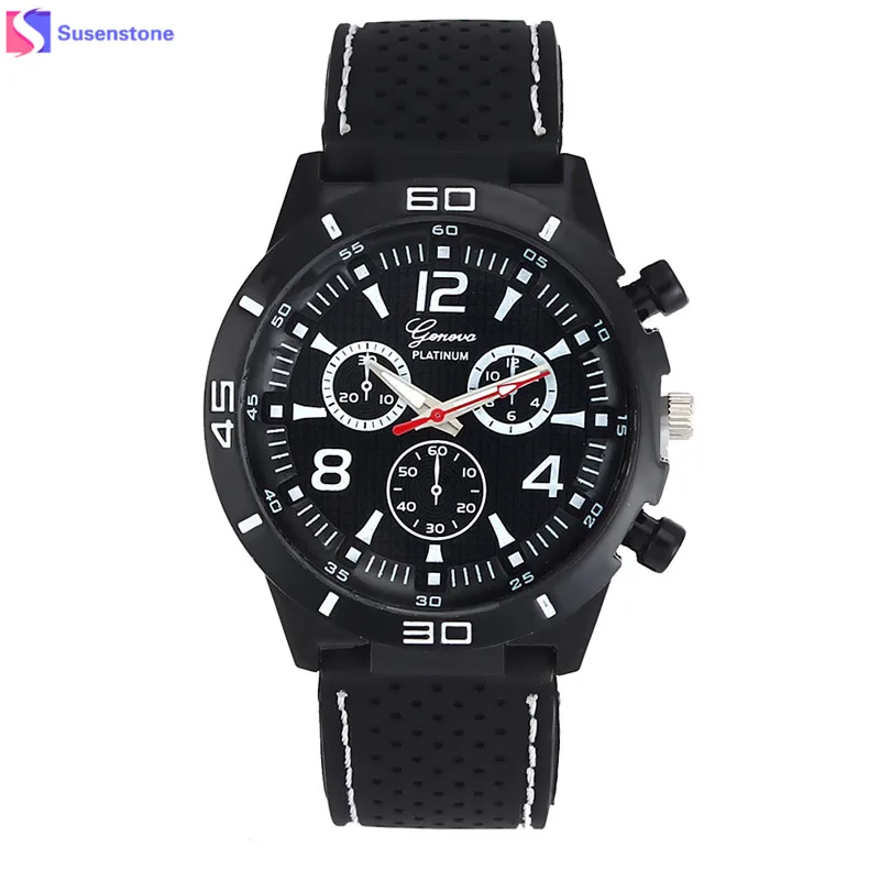 Buy Mens Watches Silicone Rubber Strap Military