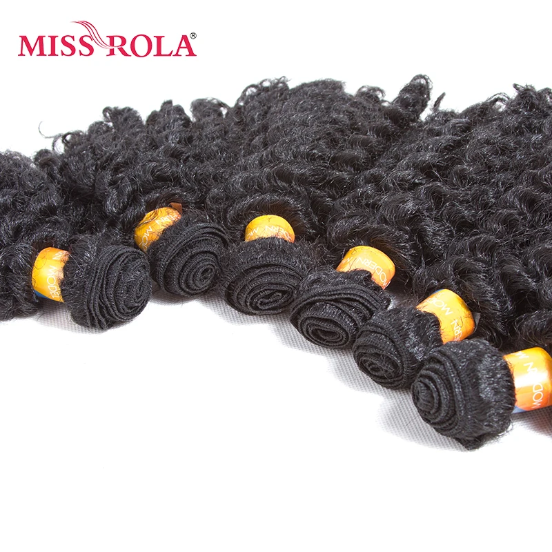

Miss Rola Short Wavy Synthetic Hair Weave 8inch Jazz Wave 6pc/lot Kanekalon Hair Extensions Bundle Deals 4 Color for Women