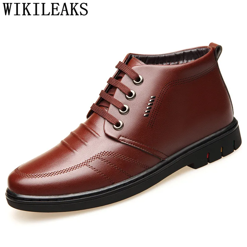 

black boots mens casual boots dad shoes men 2019 men boots genuine leather winter shoes zapatos de mujer erkek bot ayakkabi bona