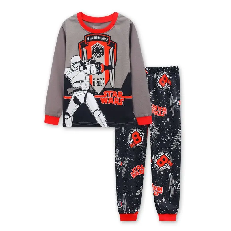 Новое поступление детских пижам пижама с длинными рукавами для мальчиков детская хлопковая одежда для сна детский топ+ штаны комплект одежды из 2 предметов, rtfty7 - Цвет: color at picture