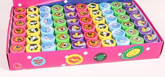 Stamps Toys 1pcs random type cartoon animal seal toy stamp game for children playing one pcs per price selling