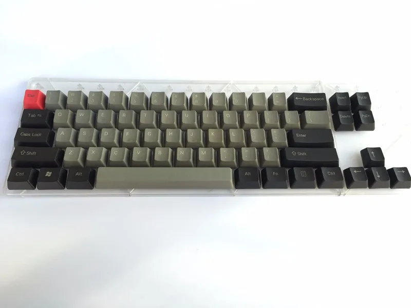 Прохладный Джаз черный серый смешанный Dolch толстый PBT 104 87 68 61 колпачки для ключей OEM профиль колпачки для MX механическая клавиатура