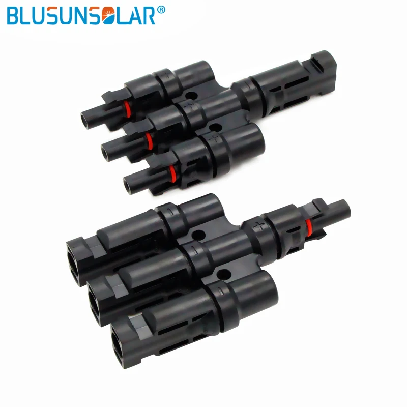 

5 Pair 3 in 1 T Branch MC4 Connector Manufactuers TUV IP67 PV MC4 Connector Used For Solar Cable 2.5/4/6 mm TF0164