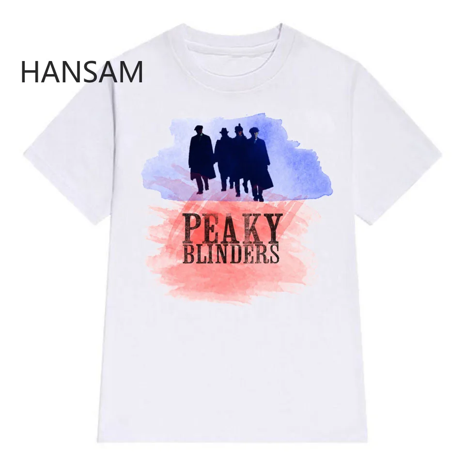 

Peaky Blinders Men Collar T Shirt Short Sleeve Fashion Men's T-Shirts Harajuku Streetwear Shirt T Mens Tshirts Summer