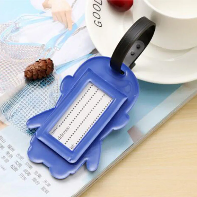 Cute Captain America Luggage Travel Accessories Tag Silica Gel Suitcase ID Addres Holder Baggage Boarding Tag Portable Label