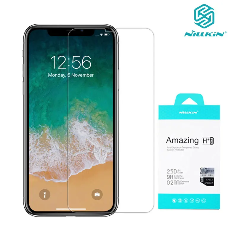  9 H HD Gehärtetem Glas Für iPhone XR Xs Max Nillkin H + Pro 02mm Transparenter Schirm-schutz Für iP