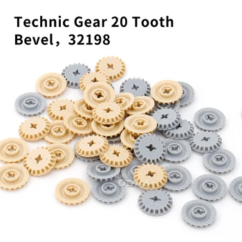 

Moc particles 32198 Technic Gear 20 Tooth Bevel compatible DIY construction building blocks bricks 130pcs/set Assembles Parts