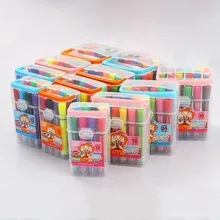 12/18/24/36 Цвета студентов ручка для рисования Пластик акварель эскиз для рисования школьные канцелярские принадлежности художественная кисть ручки