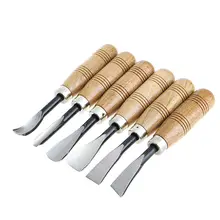 6 шт резьба по дереву ручная инструменты чип деталь набор стамесок инструмент для ножей m18