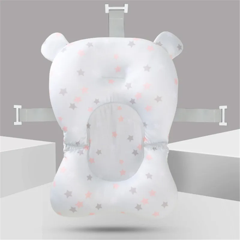 

3-in-1 Portable Collapsible Infant Newborn Foldable Bath tubs Cushion Anti Slip Skid Proof Bathtub Mat Safety Security Bath Seat