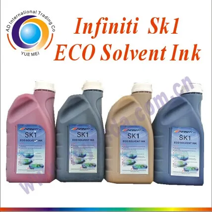 

CMYK 4 Bottle/Set 1KG/LInfiniti Challenger SK1 eco solvent ink for Infiniti Challenger Phaeton printers with printhead SPT508GS
