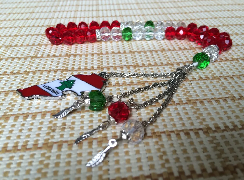 Ожерелье Liban, кулон, ювелирные изделия с флагом Ливана, патчи, монеты, бусы, четки, браслет, подарок, баннер, стикер для автомобиля