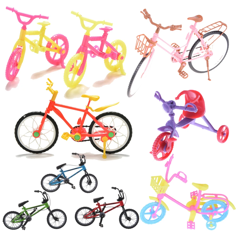 

Mini Bike for Doll Accessories Kids Play House Toy Child Dollhouse Preted Play Handmade Bicycles Toy Children Plastic