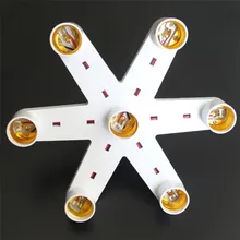 Новое поступление 7 в 1 светильник-разделитель ламп E27 Базовый светодиодный адаптер конвертер розетка сплиттер светильник держатель лампы дропшиппинг#30