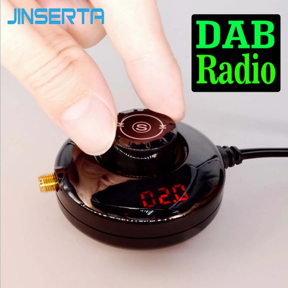 JINSERTA портативный DAB+ тюнер/коробка для Android USB цифровой аудио вещательный приемник с антенной для европы Android автомобильный DAB радио