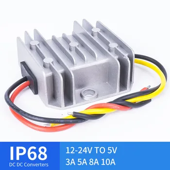 

DC 12-24V TO 5V 3A 5A 8A 10A Step-Down DC Converter for Automotive Solar DC-DC Regulators