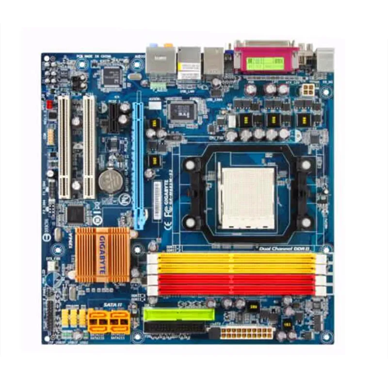 

Original For Gigabyte GA-M68SM-S2 Motherboard DDR3 Socket AM3 M68SM-S2 Desktop Mainboard M68MT-S2P Micro ATX VGA